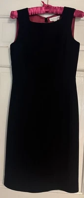 🎀Casual Corner Black Dress Size 2 With Pink Lining 🎀 - Image 1 of 4