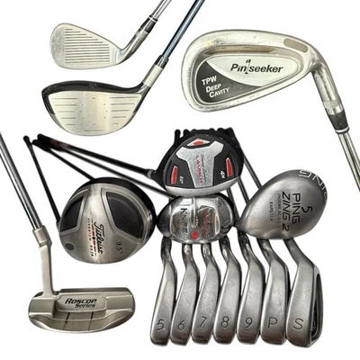 Titleist Ping Pin Seeker Men’s RH Full Golf Club Set Regular Flex Graphite Steel - Image 1 of 4