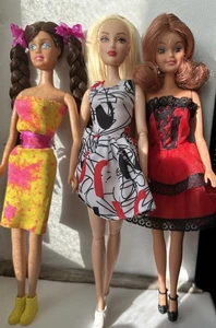 Lot 3 Barbie dolls Clones. YML Brunette Pigtails, Totsy Marlo Flip Redhead Etc - Bild 1 von 22
