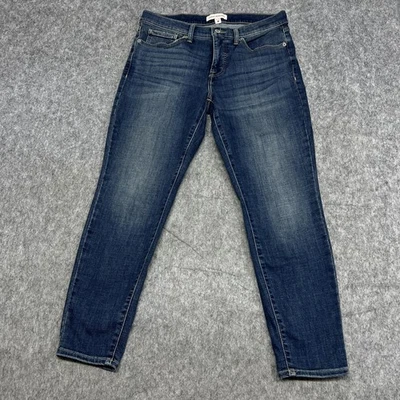 Lucky Brand Jeans Womens 12 Blue Ava Mid Rise Skinny Stretch Denim Dark Wash - Image 1 of 4