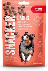 MERA Snacker Lachs (1x200g), getreidefrei, softe Hundeleckerli für Training...  - Bild 1 von 8