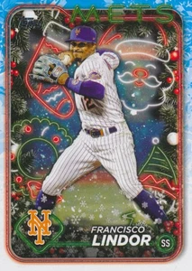2024 Topps Holiday #H36 FRANCISCO LINDOR - New York Mets - Bild 1 von 1