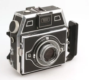 Ernst & Wilhelm Bertram München Bertram Pressekamera 6x6/6x9 mit Xenar 3,5/105mm - Bild 1 von 9