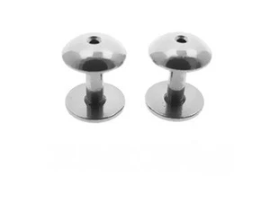 UNIQUE PAIR OF 8g (3MM) ROUNDED ENDS FLESH TUNNELS EARLET PLUGS PLUG - Picture 1 of 1