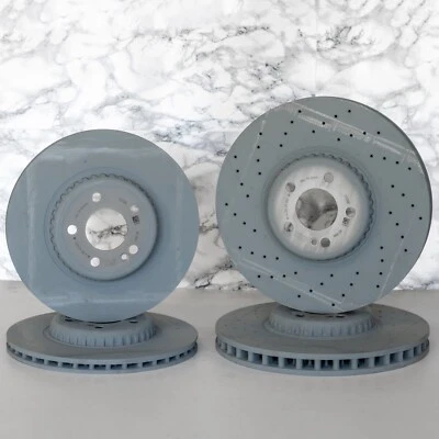 Оригинальный комплект тормозных дисков Mercedes C43 C450 GLC300 GLC43 AMG 2016-2023 годов выпуска - Изображение 1 из 4