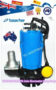 TSURUMI HSZ2.75S Auto Vortex Submersible Stormwater Sump Pump Allow Sand through - Picture 1 of 4