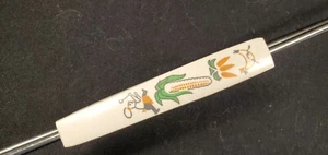 Pinzas de cocina barbacoa vintage de 18" diseño retro mango blanco - Imagen 1 de 3