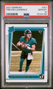 Trevor Lawrence 2021 Donruss Rated Rookie #251 Jaguars RC PSA 10 - Picture 1 of 2