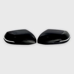 Gloss Black Tape-On Overlay Mirror Cover for 2017-2022 Honda CR-V W/Turn Signal - Picture 1 of 6