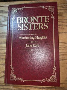 Bronte Sisters Wuthering Heights Jane Eyre (1982, HC, Leather) Longmeadow Press - Picture 1 of 8