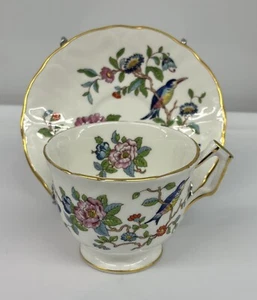Taza de té y platillo Aynsley Pembroke Bone China - Hecho en Inglaterra - Imagen 1 de 8