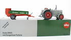 SIKU FARMER - Deutz D 9005 mit Dungstreuer Fortuna Werbemodell - 1:32 Traktor
