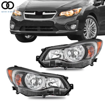 Pair Chrome For Subaru Impreza2012-2014-2015/Crosstrek 2013-2014-2016 Headlights - Image 1 of 4