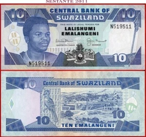 SWASILAND 10 EMALANGENI nd 1992 P 20b AUNC free shipping from 100$ - Bild 1 von 3
