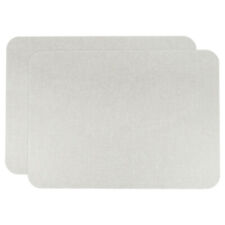 2Pcs Linen Fabric Patches 8" x 11" Self-Adhesive Repair Tape Light Grey
