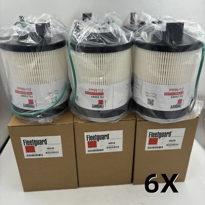 Filtro separador de agua combustible 6 unidades FS20083 para Fleetguard Cummins ISX DD13 DD15 DD16 Foto 1 de 4