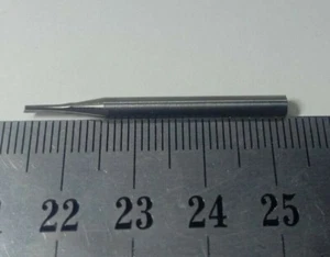 1,5 mm x 5 mm zweiflötige gerade Bit 3 mm 1/8 Zoll CNC/Fräse professionelle Holzbearbeitung - Bild 1 von 2