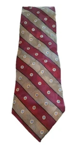 Corbata Perry Ellis Portfolio Hombre Multicolor Rayas Lunares Seda EE. UU. - Imagen 1 de 3