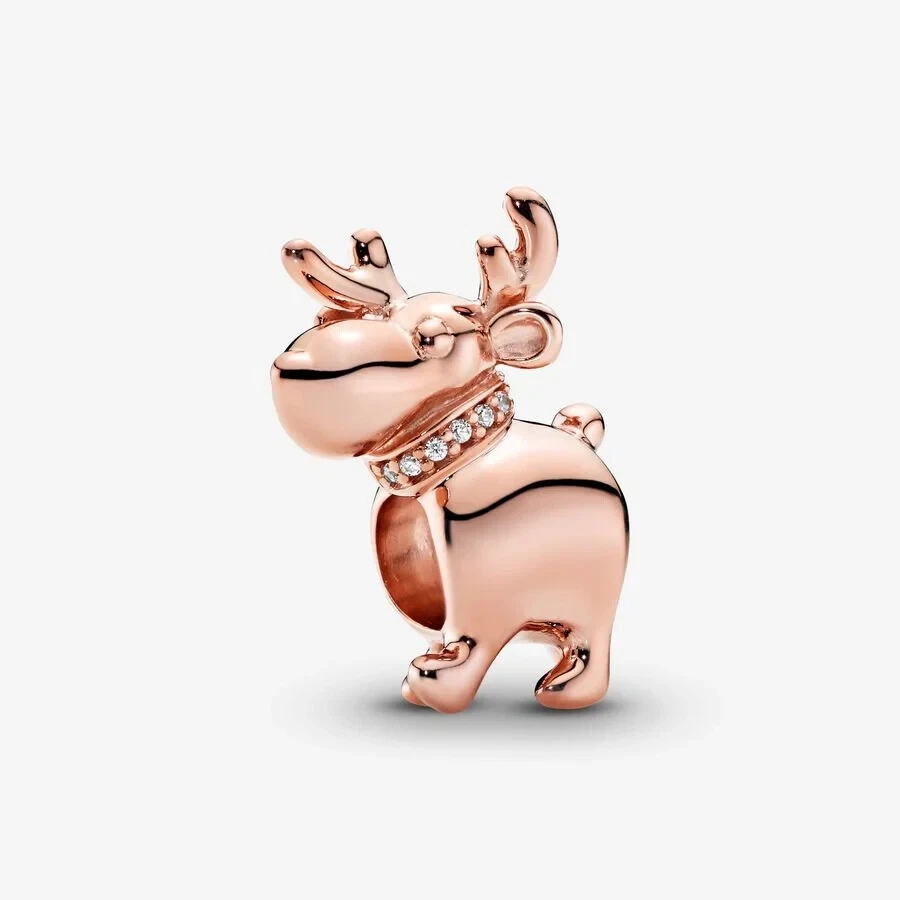 PANDORA Reindeer Rose charm Rose Gold Plated - image 1 of 1