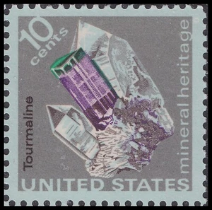 US 1539 Mineral Heritage Tourmaline 10c single MNH 1974 - Picture 1 of 1