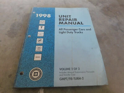 1998 CHEVROLET CAMARO CORVETTE МЕХАНИЧЕСКАЯ КОРОБКА ПЕРЕДАЧ МАГАЗИН РУКОВОДСТВО - Изображение 1 из 3