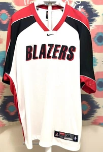 Vintage Portland Trail Blazers Nike NBA Tear Away Warm Up Suit Jersey Sz XL Y2k - Picture 1 of 9