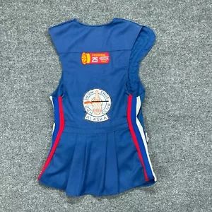 Vintage Bob Allen Vest Womens Medium Blue Shooting Hunting Alaska Shotgun Gun - Picture 1 of 11