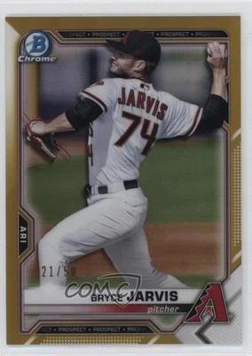 2021 Bowman Chrome Prospects Gold Refractor /50 Bryce Jarvis #BCP-44 - Image 1 of 2