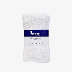 Kitchen Bar Mop Terry Towels Set White Reusable Cleaning Cloth 16x19 Inch Dis... - Picture 1 of 6