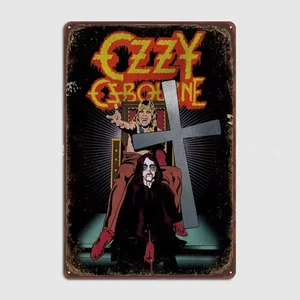 Ozzy Osbourne Prince of Darkness Limited Edition Metal Sign 12' Collectible - Picture 1 of 2