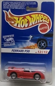 1996 Hot Wheels First Editions Ferrari F50 WSP Wheel International Card #12 / 12 - Picture 1 of 3