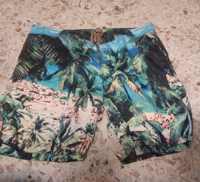 Old Navy Men's Swim Trunks XXL Blue Tropical Print - Image 1 of 4