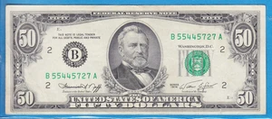 1974 $50 Federal Reserve Note (New York, N.Y.) (B-A) - Picture 1 of 5