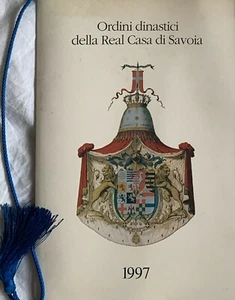 ROYAL DYNASTIC ORDERS CALENDAR HOUSE SAVOIA ORIGINAL CORDON - Picture 1 of 3