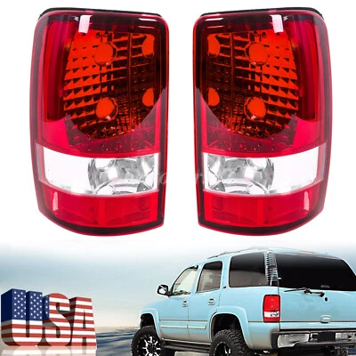 For Chevy Suburban Tahoe GMC Yukon/ Yukon XL 00-06 Tail Lights Brake Lamps Red Foto 1 de 4