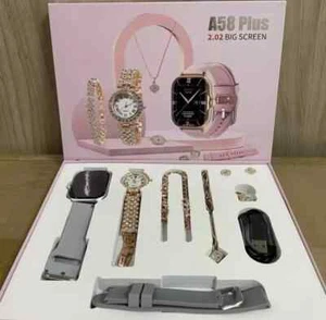 Android Smart Watch i dopasowany zestaw biżuterii Prezent dla dorosłych i dzieci - Zdjęcie 1 z 4