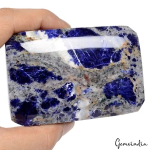 2800 Cts Natural Blue Sodalite Octagon Cut Earth mined Rare Gemstone From Canada - Picture 1 of 7