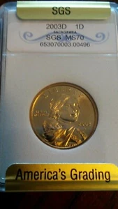 Dólar Sacagawea 2003-D $1,00 2003D - Imagen 1 de 2