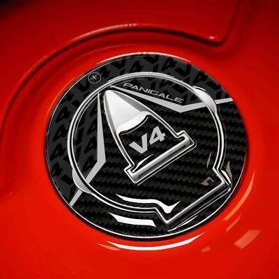 LABELBIKE Adesivo 3D Tappo Serbatoio compatibile con moto Ducati Panigale V4 2018-2025