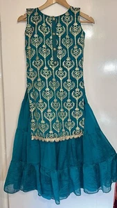 Girls wedding dress-kinari shirt with 3layers sharara- excellent condition - Picture 1 of 11