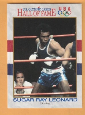 Sugar Ray Leonard 1991 Impel U.S. Olympic Hall of Fame #29 Palmer Park MD - Image 1 of 2