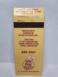 Copertina libro fiammiferi vintage - THE RED ROBIN ristorante Ridgeway Mall gamma fucili Rd - Foto 1 di 3
