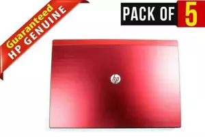 LOT x 5 OEM HP Mini 5102 5103 Touch Red Lid Top Cover 599284-001 598458-001 - Picture 1 of 5