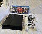 Sony Playstation 4 500gb Cuh-1115a Console W/cables/controller & 3 Games