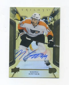 2023-24 Upper Deck Trilogy Hockey NOAH CATES GOLD AUTO - Picture 1 of 2