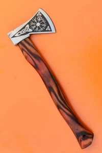 Maßgeschneiderter handgeschmiedeter Kohlenstoffstahl WIKINGERAXT Geburtstagsgeschenk Weihnachtsgeschenk für ihn - Bild 1 von 6