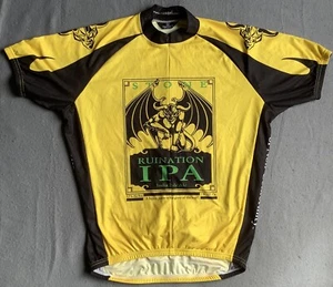 Canari Ruination IPA Cycling Jersey - India Pale Ale Yellow Size Medium - Picture 1 of 14