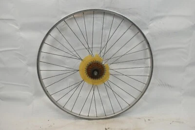  Araya 700c Rear Road Bike Wheel & Freewheel Silver OLW126 36S AV Fast Shipping! - Image 1 of 4