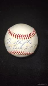 Enos Slaughter Autographed MLB Baseball Cardinals "Mad Dash 10-15-46" JSA Authen - Picture 1 of 7