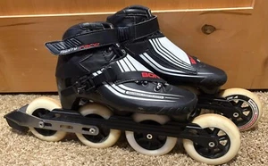 Bont Semi-Race black US size 5 1/2 / EUR 37.5 - 100 mm 84A wheels Inline Skates - Picture 1 of 11
